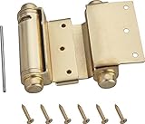 MINTCRAFT LR-024-L3L Spring Hinge Double Action, Satin Brass [並行輸入品]