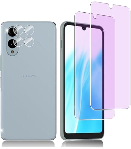 Amazon | 【ブルーライトカット 93%】【2+2枚入り】Arrows We2 F-52E