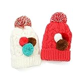 3/31 13:59 販売終了予定 Youpi! (ユッピー)ニット帽子 (46～54cm) キムラタンの子供服 ピンク 50～54 (19706-153)
