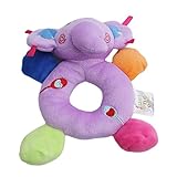 Ch Cartoon Wrist Rattle Stuffed Animal Baby Soft Plush Hand Rattleおもちゃ幼児Dolls ( urple象)