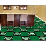 New York Jets NFLチームロゴカーペットタイル