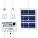 VStoy led ソーラーライト ポータブルソーラーモバイル照明システム、太陽発電 照明システムは、ソーラーパネルと完全なソーラーライティングキットを点灯 屋外防水 携帯電話やデジタル機器をすばやく