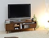 TV台 テレビ台 ローボード TV Rack W1100 ブラウン