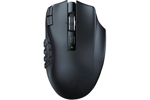 Razer(レイザー) Naga V2 HyperSpeed MMOに最適な多ボタンのワイヤレスゲーミングマウス プログラム可能な19ボタン フリースピンまたはタクタイルスクロールホイール HyperSpeed Wireless Bluetooth Focus Pro 30K オプティカルセンサー ナーガ ブイツー ハイパースピード 【日本正規代理店保証品】