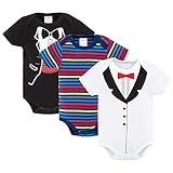 KAVKAS 夏 ベビー服 カバーオール 新生児から ロンパース 赤ちゃん 綿100% 半袖 Baby ボディースーツ Bodysuit 3枚セット KAVKAS-HY2100-蝶結び-0-3月