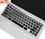 キーボードカバー HP Envy X360 13 2-in-1 指紋読み取り機 13t/13-ba 13m/13-bd 13z/13-ayシリーズ HP Envy 14 ノートパソコン 14t/14-ebxxxxxx シリーズ 14t-eb000 14-eb0010nr eb0003ns キーボードカバースキン ブラック