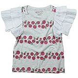 《初夏盛夏対応》SCHNEE(スネー) ラズベリープリント天竺Tシャツ 120cm /オートミール NO.F-674195