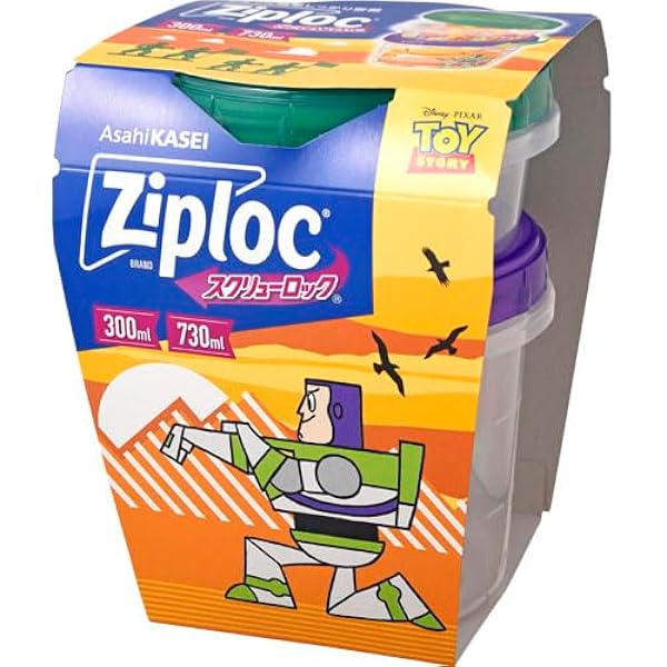 Amazon.co.jp: ジップロック スクリューロック 300ml＆730ml 各1個入