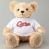 広島東洋カープのTシャツを着た体重ベア　ブラウンホイップFP（完成品）名入れ刺繍ありウェイトドール