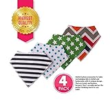 KIDIREE(TM) Baby Bandana Super Absorbent Drool Bibs with snaps For Boys And Girls by KIDIREE