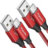 USB Type C ケーブル 赤【1m 2本セット】急速充電 QC3.0 コード タイプc ケーブル 高速データ転送 cタイプ 高耐久ナイロン Switch、Xperia XZ3 XZ2 XZ、Galaxy S10 S9 A20 A21 Note 10 9 8、FireHD8 10 Plus FireMax11、Xiaomi, その他Android USB-C機器対応
