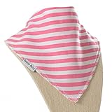 Bazzle Baby Banda Drool Bib, Pretty Pink Stripe/0-24 months by Bazzle Baby