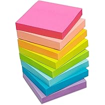 Amazon.co.jp: 7冊*100枚(7色から選べます) 75x75mm 付箋 おしゃれ