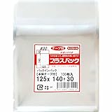OPP袋 本体テープ付【ミニ色紙】横125x縦140+30mm (100枚) 30ミクロン