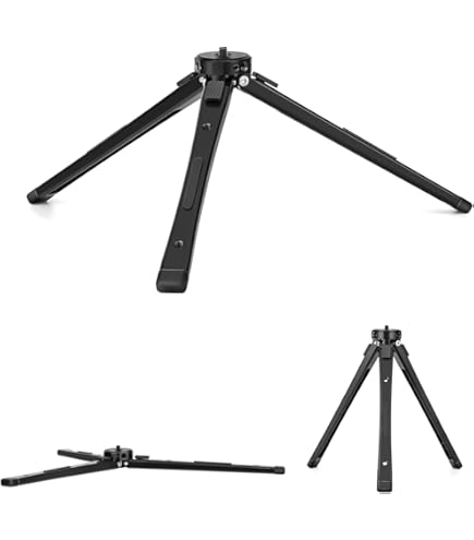 Amazon | Zeadio 金属カメラミニ三脚、高さ調整可能なデスクトップVlog