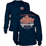 オーバーンIronボウルVictory vs Alabama 2017 Navy長袖Tシャツ ブルー