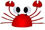 パーティー グッズ かぶりもの カニ ザリガニ 赤 キャップ 帽子 宴会 パーティー 二次会 送別 歓迎 会 仮装 衣装 コスプレ コスチューム や プレゼント ギフト に (カニ)