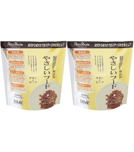 Amazon.co.jp: ペッツルート やさしいフード チキン＆ビーフ 600g(100g