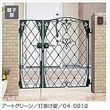 三協アルミ　門扉　ハーベリー　2型　親子開きセット　門柱タイプ 04・0812 　アートブラウン（ABN）