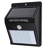 20LED ガーデンライト ソーラーライト パスライト ウォールライト 0.65W IP65防水仕様 光センサー感知 人感センサー 夜間照明 自動点灯消灯 高輝度 省エネ 屋外 芝生 庭 玄関先 車道