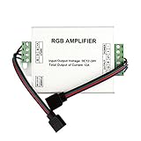 EPBOWPT DC 12~24V 12A Data Repeater LED RGB Signal Amplifier for SMD 3528 5050 LED Strip Light [並行輸入