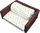 サンデシカ チェンジングプレイスプラス【持ち運びできるベビープレイス】パステルドット オフホワイト 9108-9999-23