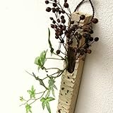 一輪挿し 陶器 おしゃれ 壁掛け花瓶 花器 信楽焼 和陶器掛け花 五 [soh2611]