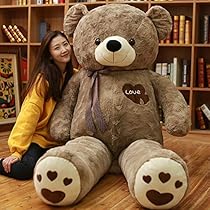 ハグミー ビッグベア 134cm ブラウン くまのぬいぐるみ Amazon.co.jp: ハグミービッグベア☆134cmのくまのぬいぐるみ