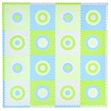 Tadpoles 16 Piece Squared Playmat Set, Blue/Green by Tadpoles