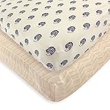 Organic Fitted Crib Sheets, 2 Pack