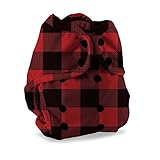 ボタンスナップスーパー布おむつカバー – 1サイズ( 12 – 40lbs ) カラー: マルチカラー