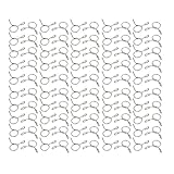 uxcell スプリングホースクランプ エアホースクリップ 304ステンレススチール 7mm内径 100個入り