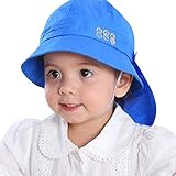 キッズ男女帽子 赤ちゃん 幼児 子供 漁夫帽  日よけ 垂れ付（取り外し可）