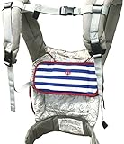 保冷 ベビーカー クッション やわらか COOL シート 綿100％ マリン ボーダー 28 チャイルドシート エルゴ