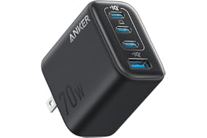 Anker Zolo Charger (70W, 4 Ports) ブラック | 充電器 / 70W / Type-C / 4ポート【 PD対応/PSE技術基準適合】iPhone シリーズ/Air MacBook Windows PC iPad Ga