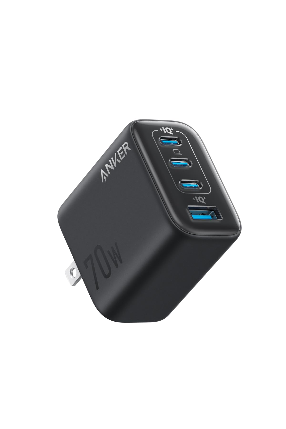 Anker Zolo Charger (70W, 4 Ports) ブラック | 充電器 / 70W / Type-C / 4ポート【 PD対応/PSE技術基準適合】iPhone シリーズ/Air MacBook Windows PC iPad Ga