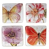 Certified International by Lisa Auditレインボーシードのセット4カナッペプレート 6" 14794SET/4