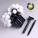 Solar Outdoor Multi color String Lights Chuzzle Ball 19.7ft 30LED Waterproof Lights by CHOOO by CHOO