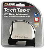 Pro-Grade 82884 1-Inch x 25-Feet Tech Tape Measure with Stainless Steel Housing by Pro-Grade
