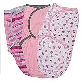 スワドルミー おくるみ ステージ2 Girly Bug/Stripe/Pink S/M 3枚セット 71175/54315 ベビー Swaddle Me サマーインファント Summer Infant