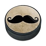 アイスホッケーパックカーリーの口ひげ