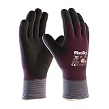 MaxiDry Zero 56-451 Cold Condition Work Glove with Thermal Lining and Full Double-Dipped Nitrile Coa