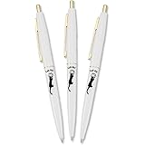 Bicジャパン ビック Bic ボールペン クリックゴールド 0.5 油性 黒 なめらか 猫キャッチ 白 3本セット CLG05-CCWJ3P