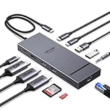 UGREEN Revodok Pro 12-in-1 トリプル4Kドッキングステーション 2*HDMI+DP 2x10Gbps USB C