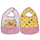 アンパンマン お食事エプロン 2枚組 スモック キッズ 女の子 男の子 ガールズ ボーイズ j-kuz06 ピンク