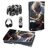 PlayVital 新モデルps5 Slim本体ディスクバージョンに対応用スキンシール、ps5ヘッドセット＆充電ステーション＆リモコンに対応用スキンシール、ps5コントローラーに対応用スキンステッカー【Sage Wukong】