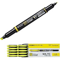 ハードコート　筆 Amazon.co.jp: トンボ鉛筆 蛍光ペン 蛍コート 黄色 10本 WA-TC91