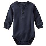 オシュコシュ OSHKOSH B'gosh ロンパース 長袖 綿 ネイビー 423G238 【並行輸入】 6M