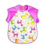 夏のコットン防水半袖ビブ赤ちゃんの給餌馬、1?3年