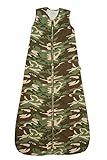 Slumbersac Kids Standard Sleeping Bag approx. 2.5 Tog - Green Camouflage, 150cm/6-10 years
